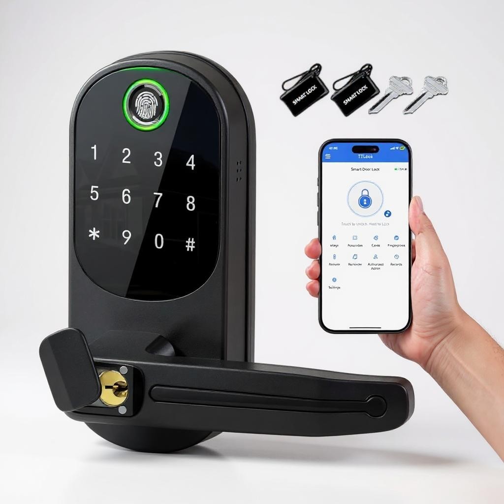 Keyless Entry Door Lock with Handle